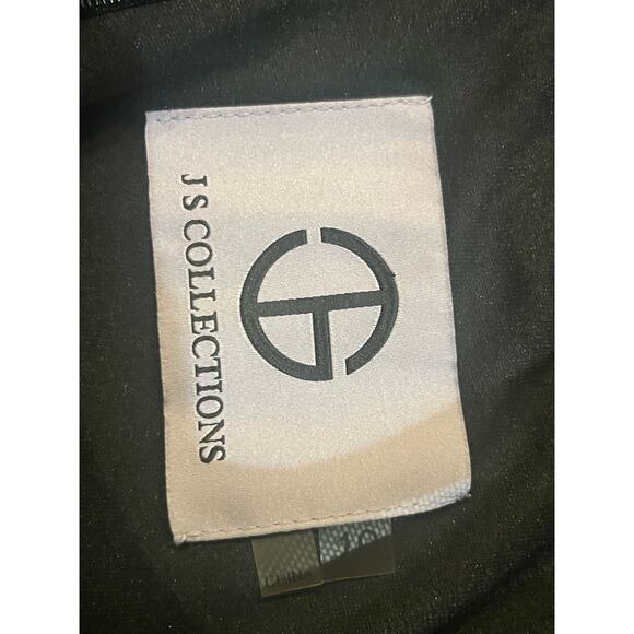 JS Collections Sweetheart Neck Mesh & Satin Dress Sz 10 Black - Picture 8 of 11